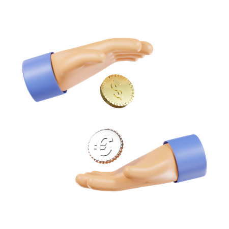 Currency Conversation  3D Icon