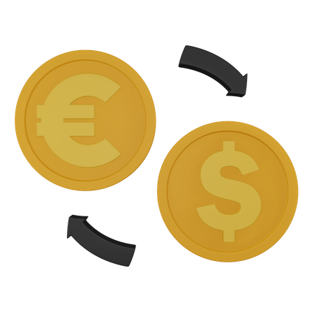 Currency Conversion  3D Icon