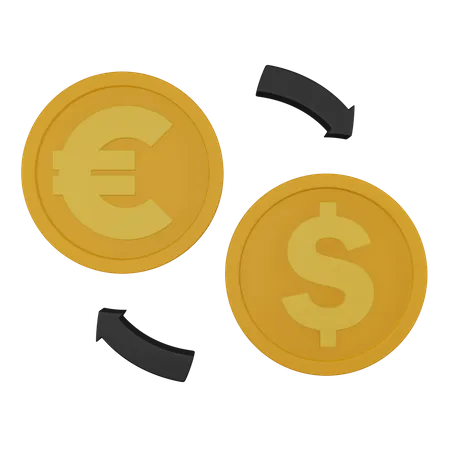 Currency Conversion  3D Icon