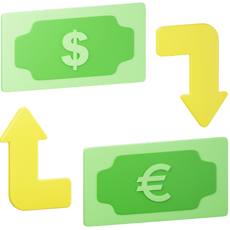 Currency Conversion  3D Icon