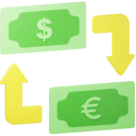 Currency Conversion  3D Icon