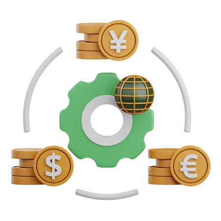 Currency Conversion  3D Icon