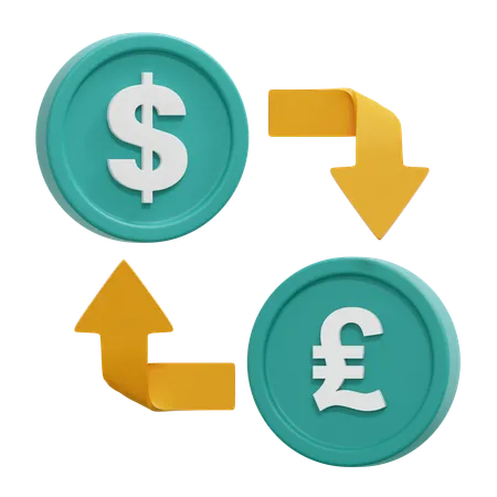 Currency Conversion  3D Icon