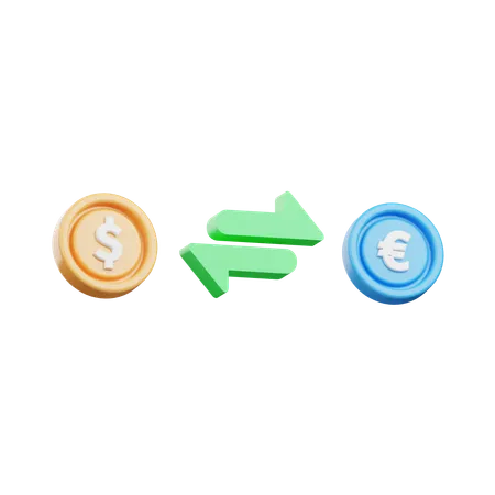 Currency Conversion  3D Icon