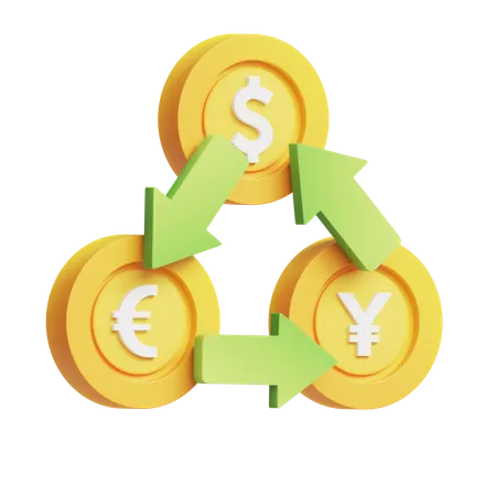 Currency Conversion  3D Icon