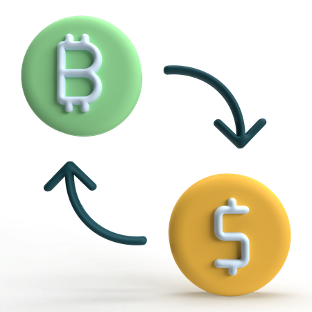 Currency Conversion  3D Icon