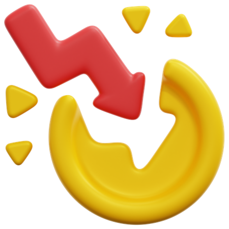 Currency Crash  3D Icon