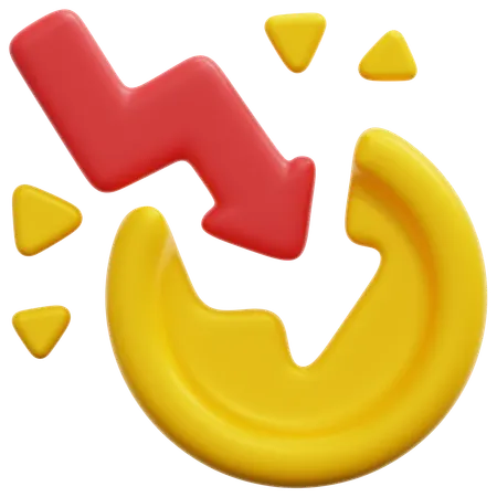 Currency Crash  3D Icon