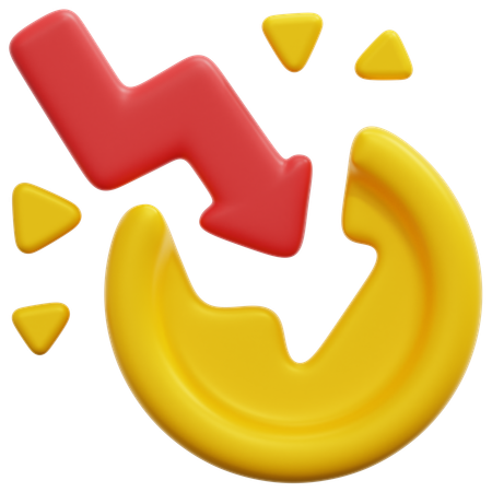 Currency Crash  3D Icon
