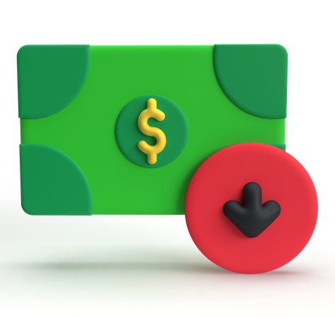 Currency Crisis  3D Icon