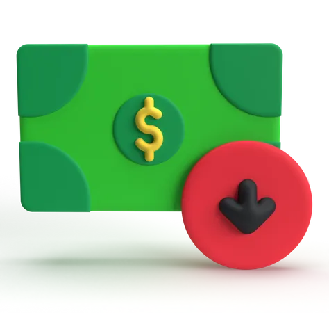Currency Crisis  3D Icon