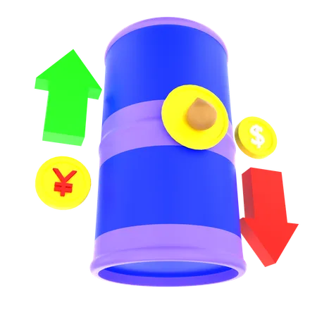 Currency drum  3D Icon