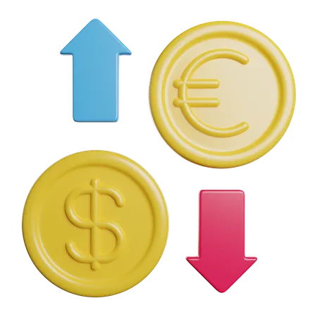 Currency Money Exchange 3D Icon