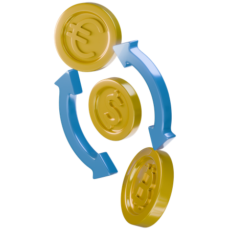 Currency Exchange  3D Icon