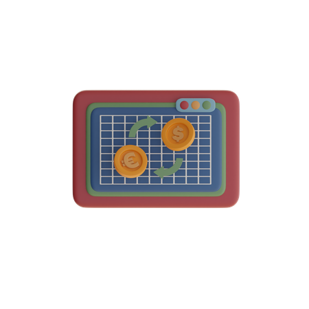 Currency Exchange  3D Icon