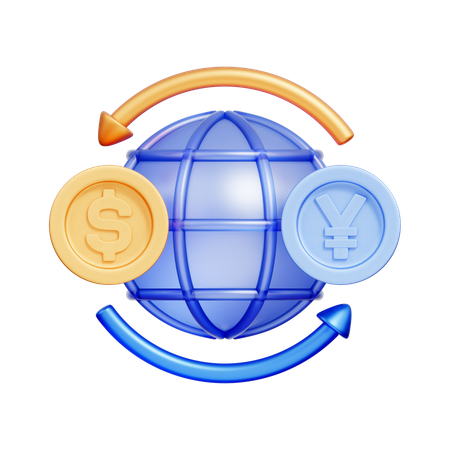 환전소  3D Icon