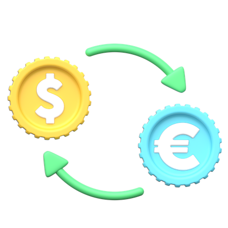 환전소  3D Icon