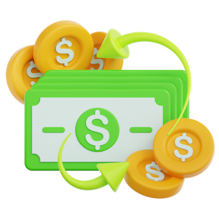 Currency Exchange  3D Icon