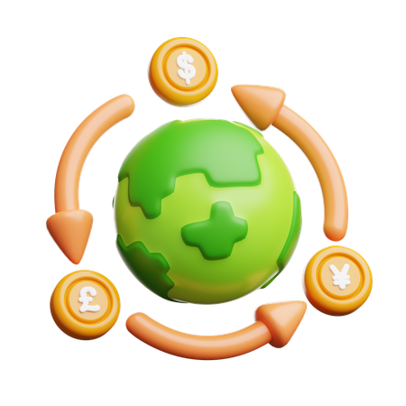 환전소  3D Icon