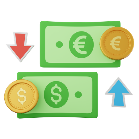 Currency Exchange  3D Icon