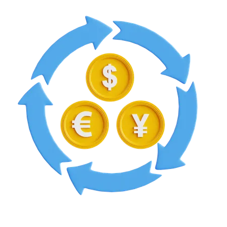 Currency Exchange  3D Icon