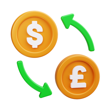 Currency Exchange  3D Icon