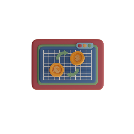 Currency Exchange  3D Icon
