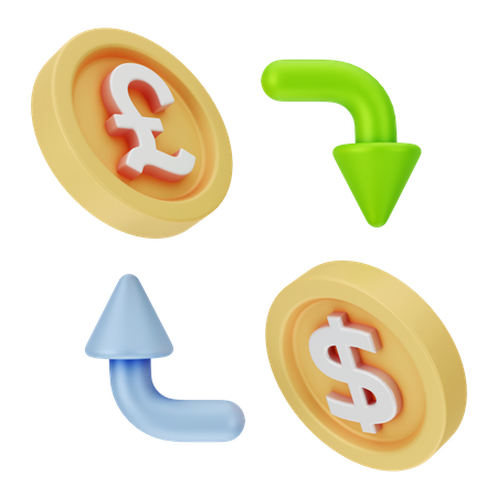 Currency Exchange  3D Icon