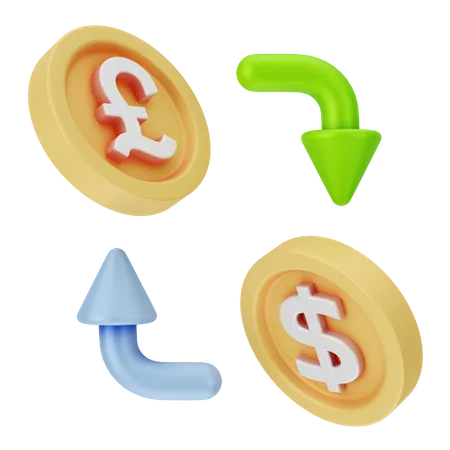 Currency Exchange  3D Icon