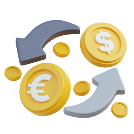 Currency Exchange  3D Icon