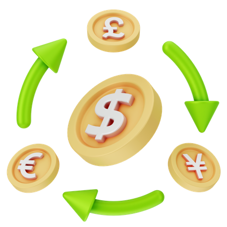 Currency Exchange  3D Icon