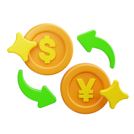 Currency Exchange  3D Icon