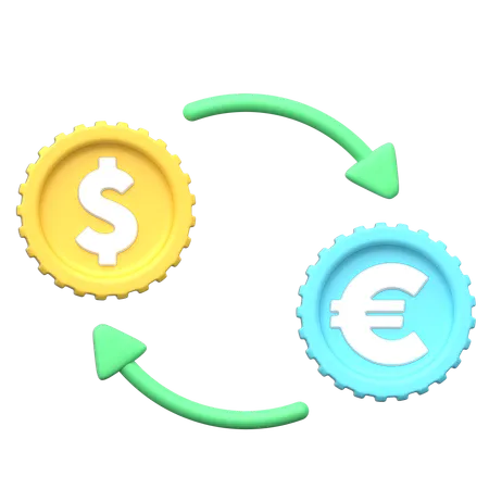 Currency Exchange  3D Icon