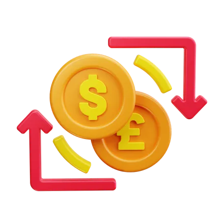 Currency Exchange  3D Icon