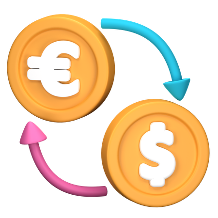 Currency Exchange  3D Icon