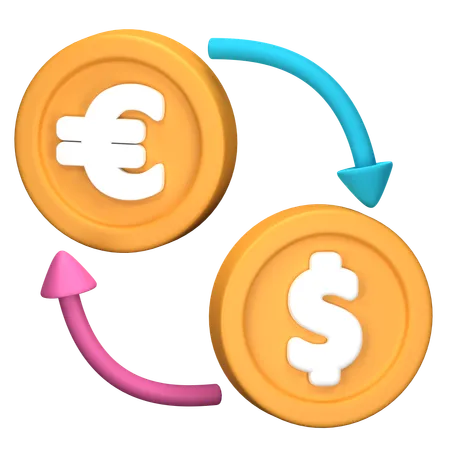 Currency Exchange  3D Icon