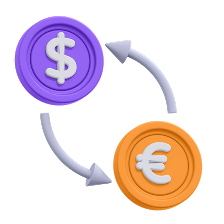 Currency Exchange  3D Icon