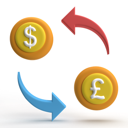 Currency Exchange  3D Icon