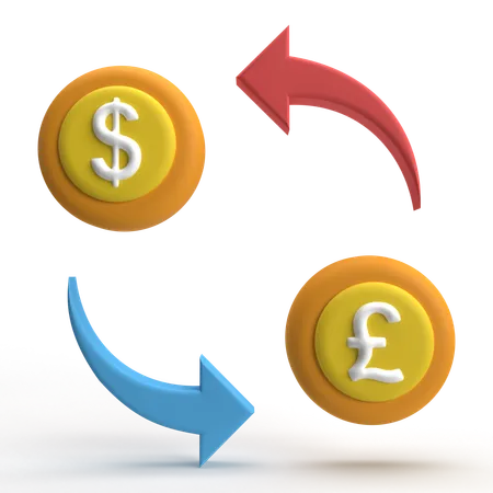 Currency Exchange  3D Icon