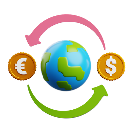 Currency Exchange  3D Icon