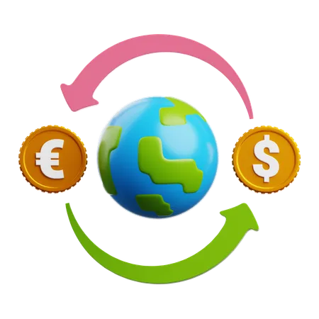 Currency Exchange  3D Icon