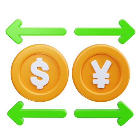 Currency Exchange  3D Icon