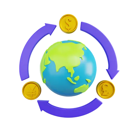 Currency Exchange  3D Icon