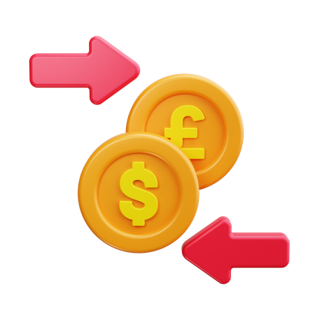 Currency Exchange  3D Icon