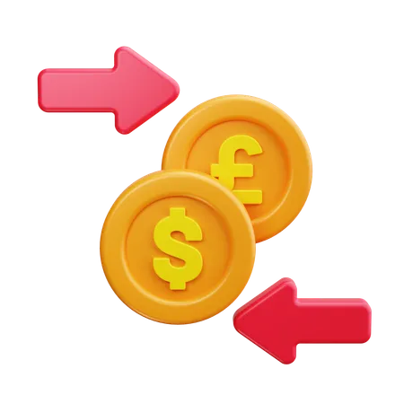 Currency Exchange  3D Icon