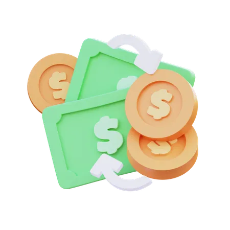 Currency Exchange  3D Icon