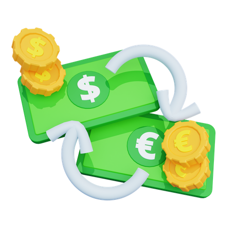 Currency Exchange  3D Icon