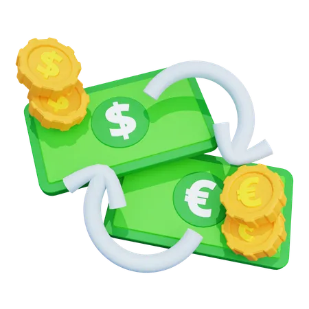 Currency Exchange  3D Icon