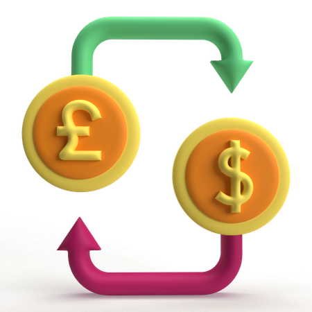 Currency Exchange  3D Icon