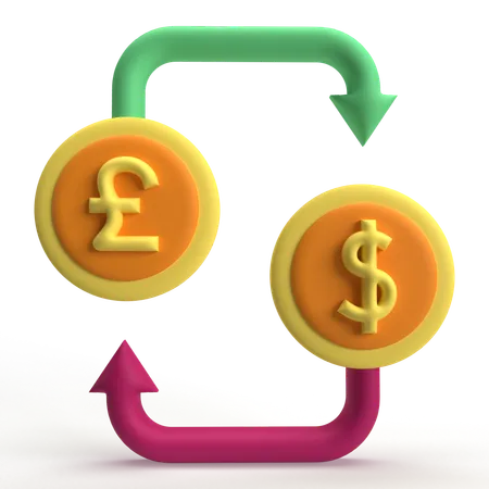 Currency Exchange  3D Icon